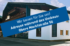 Filiale Altenmarkt-Ausweichquartier während des Umbaus