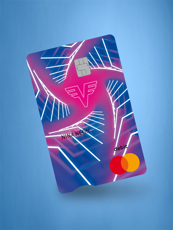 Volksbank Karte Neon